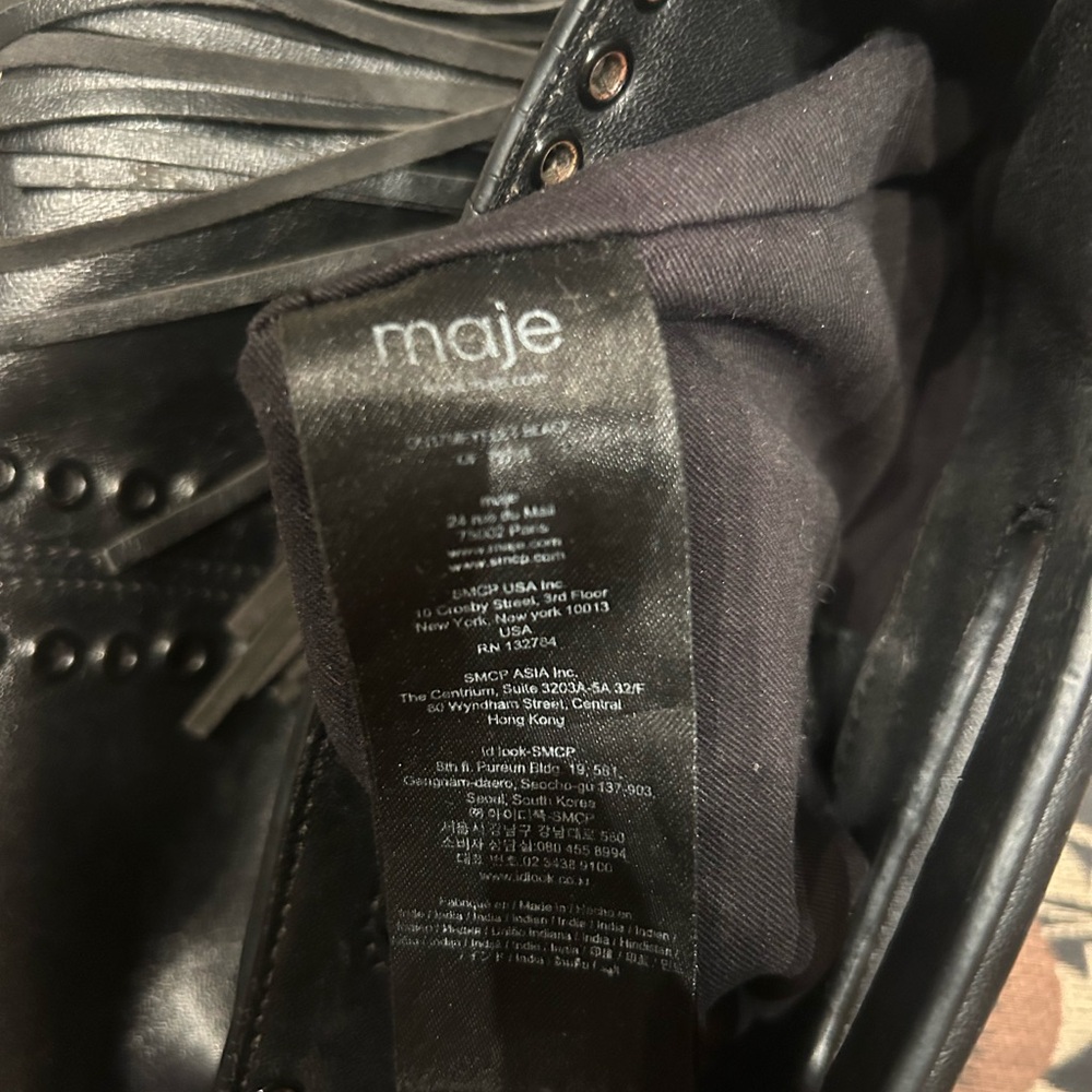 Maje M Bag with metal studs - Picture 8 of 9